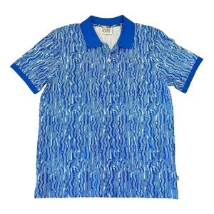 Men’s Large Scotch & Soda Retro Blue Polo Shirt
